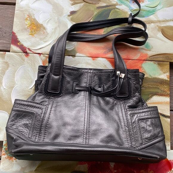 New Tignanello Leather 2 compartments Large Hand Bag - Picture 9 of 11